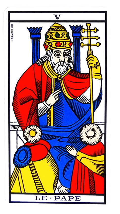 carte du pape tarot|Le Pape